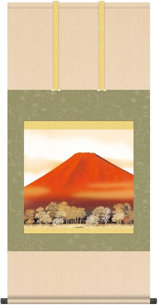 太戎/富士山水図/富士山図/山水図/横物/掛軸/名家伝来/AC-555 太戎/富士山水図/富士山図/山水図/横物/掛軸/名家伝来/AC-555